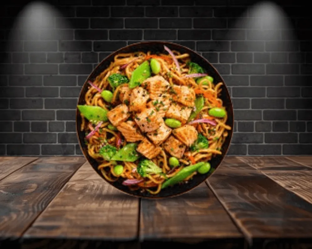 N11 Nouilles sautées saumon